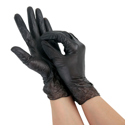 Перчатки-М-нитриловые-неопудренные-черные